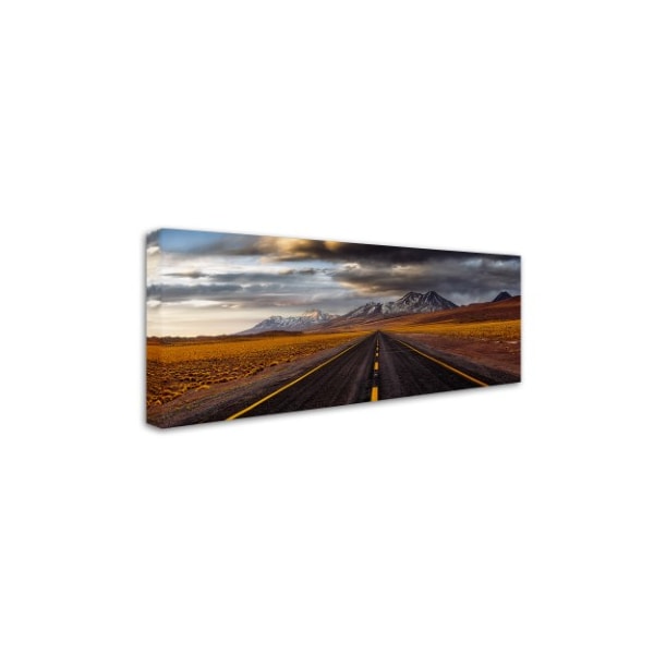 Adhemar Duro 'Yellow Road' Canvas Art,20x47